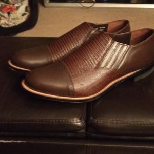 Men's size 10EE shoes 2 tone brown
